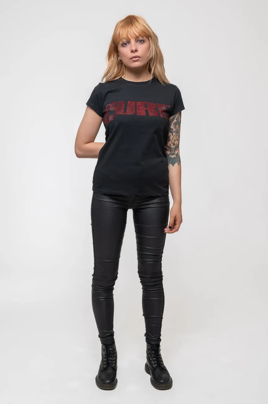 The Cure Diamante Band Logo Skinny T Shirt sold by Paradiso Clothing product image thumbnail 2