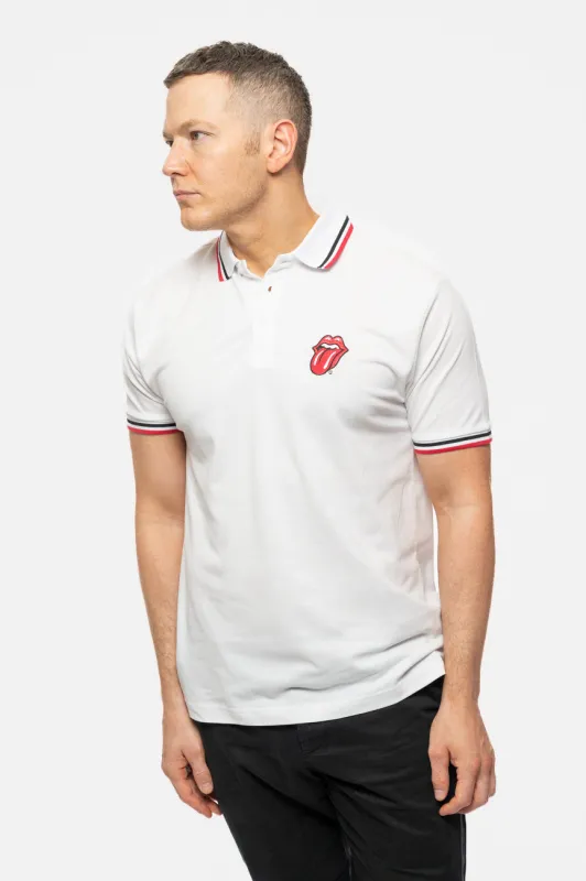 The Rolling Stones Classic Tongue Polo Shirt made by the Rolling Stones