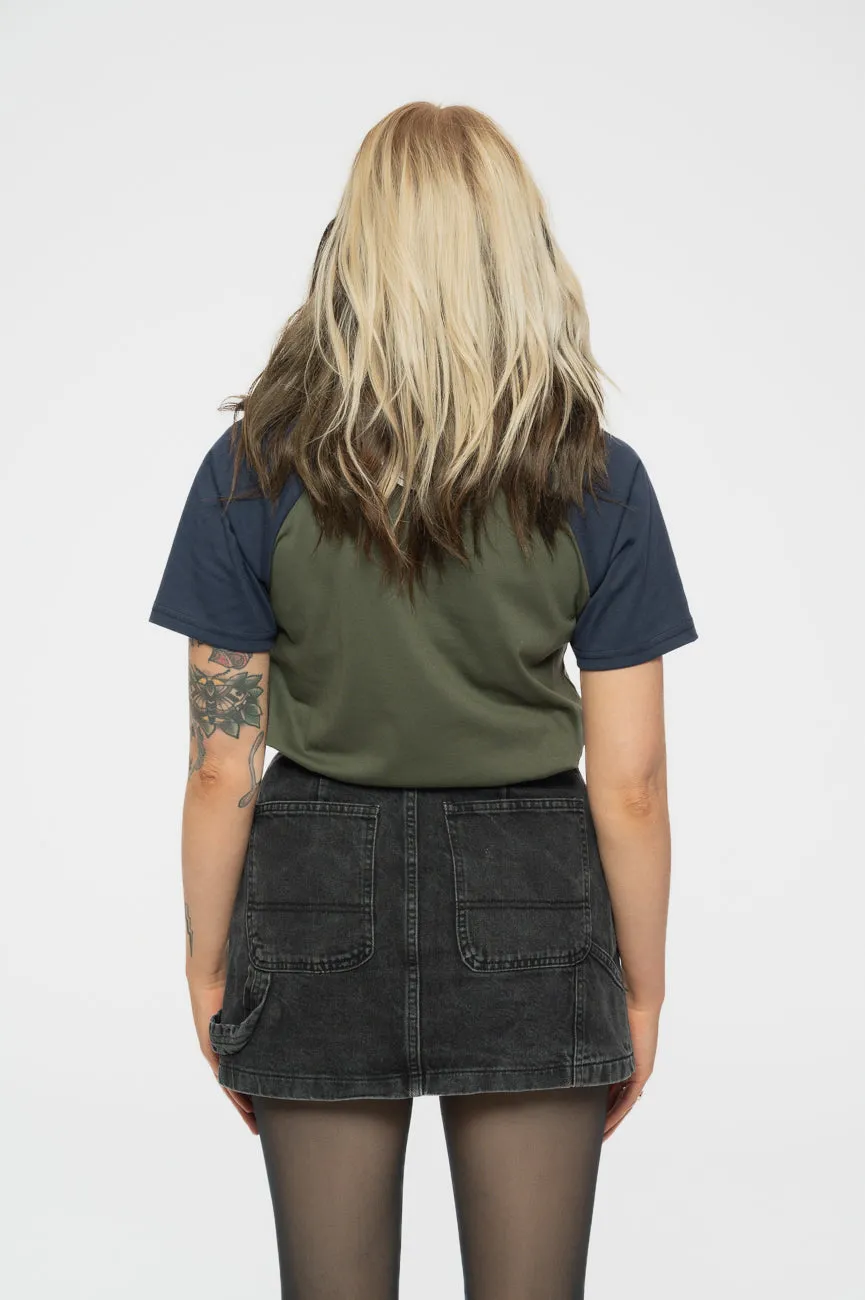 Green Day American Idiot Raglan T Shirt sold by Paradiso Clothing product image thumbnail 4