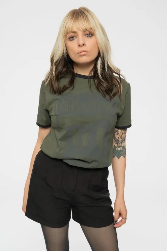 The Doors Haven Frame Ringer T Shirt made by Paradiso Clothing