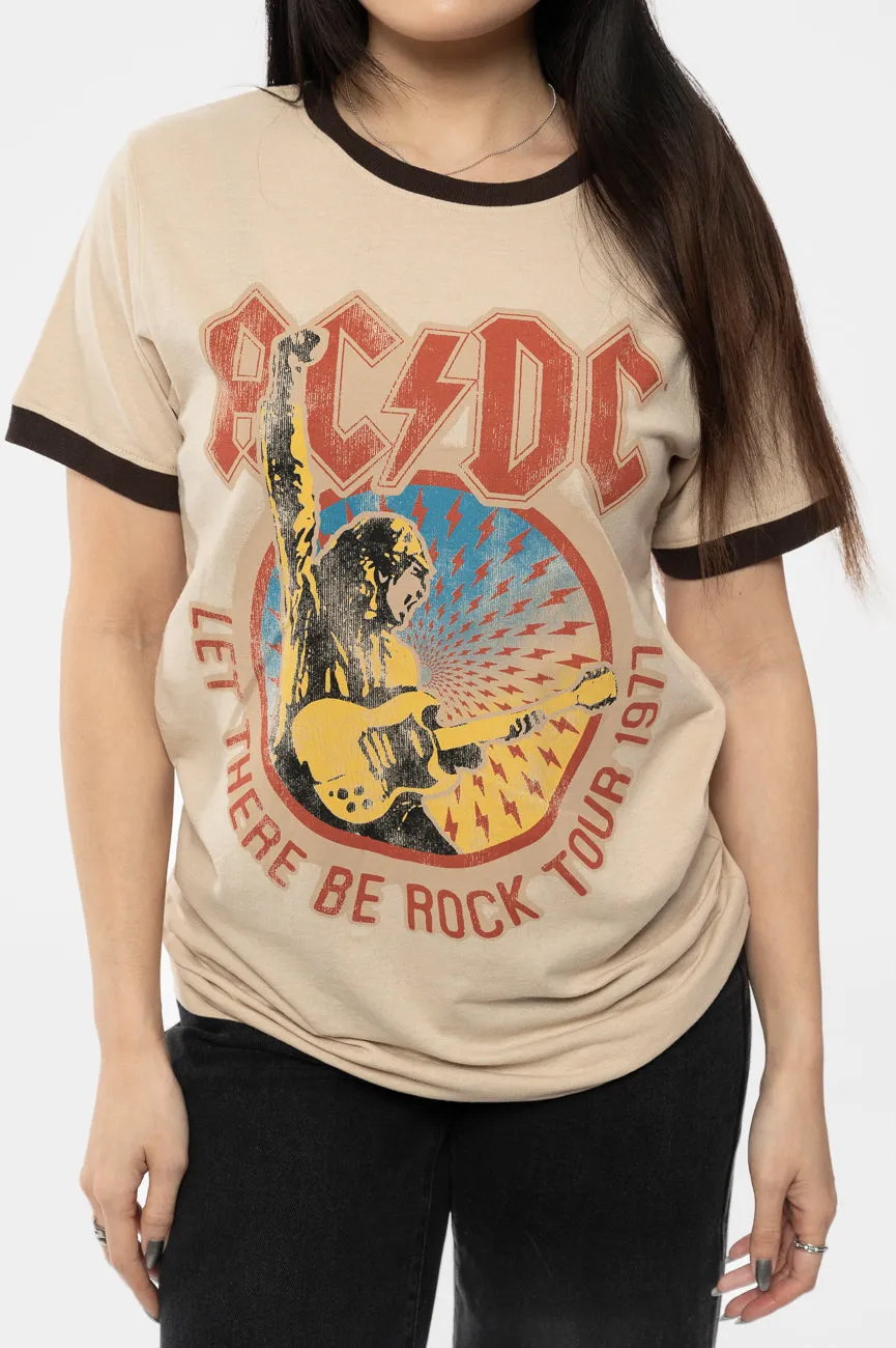 AC/DC Let There Be Rock Tour '77 Ringer T Shirt sold by Paradiso Clothing product image thumbnail 3