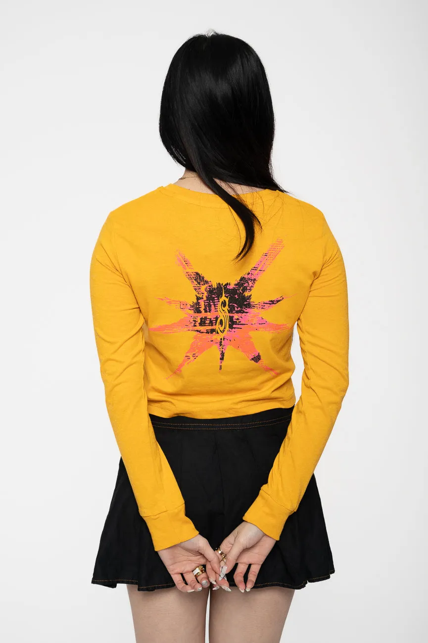Slipknot The End So Far Barcode Long Sleeve Crop Top sold by Paradiso Clothing product image thumbnail 4