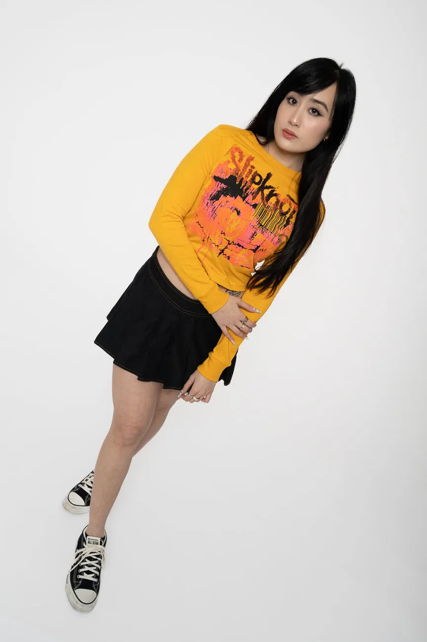 Slipknot The End So Far Barcode Long Sleeve Crop Top sold by Paradiso Clothing product image thumbnail 5
