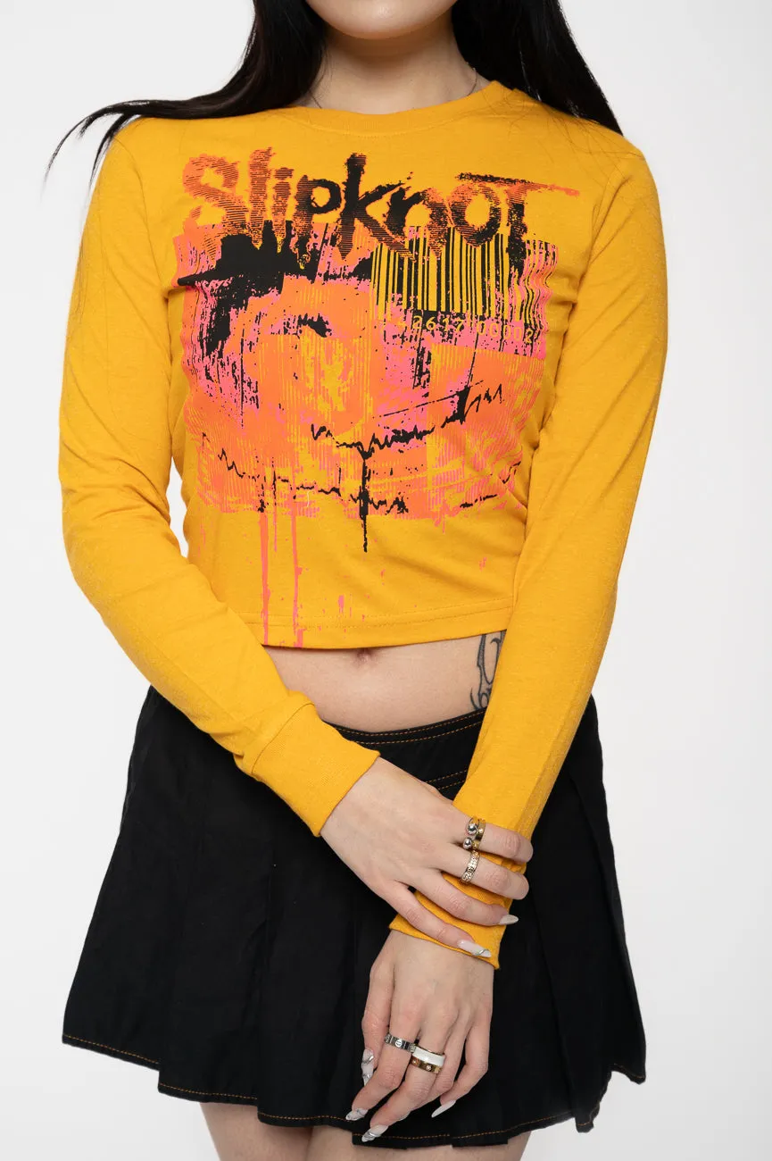 Slipknot The End So Far Barcode Long Sleeve Crop Top sold by Paradiso Clothing product image thumbnail 3