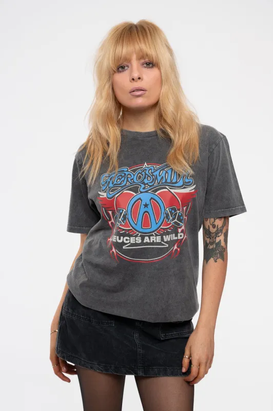 Aerosmith Rainbow Spade Limited Edition 999 Only Premium Wash T Shirt sold by Paradiso Clothing