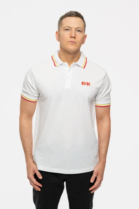 AC/DC Voltage Logo Polo Shirt sold by Paradiso Clothing
