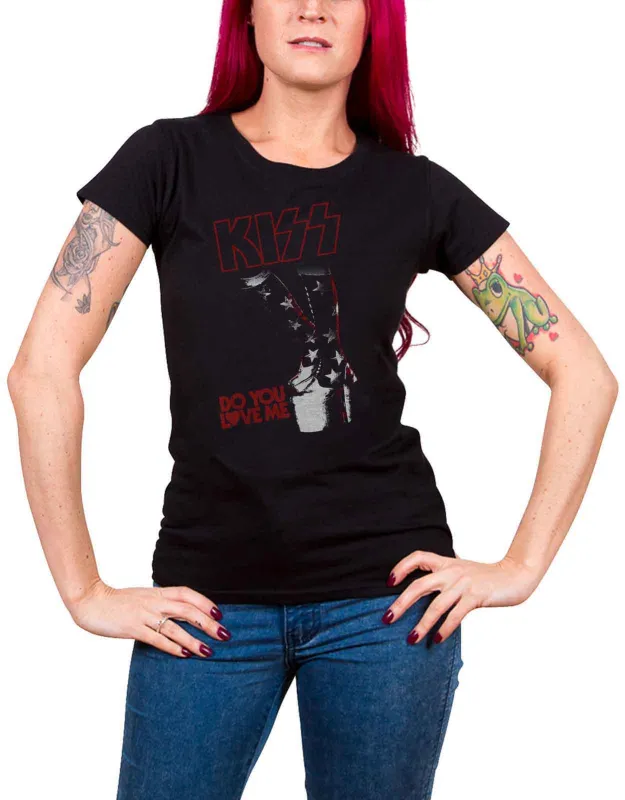KISS Do You Love Me Skinny Fit T Shirt sold by Paradiso Clothing