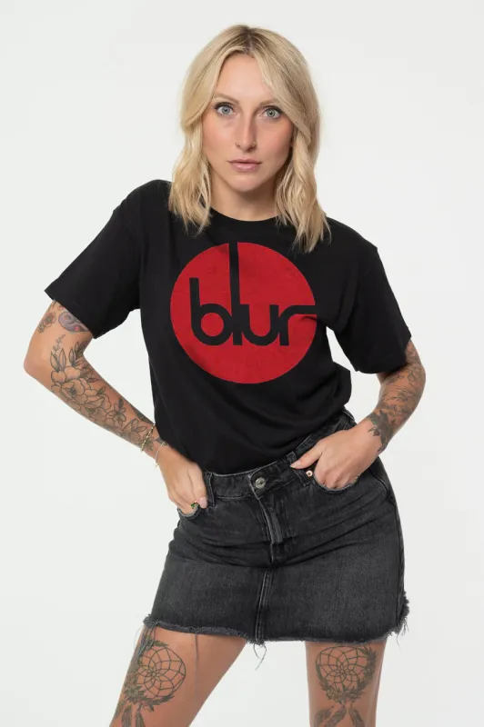 Blur Circle Band Logo T Shirt sold by Paradiso Clothing