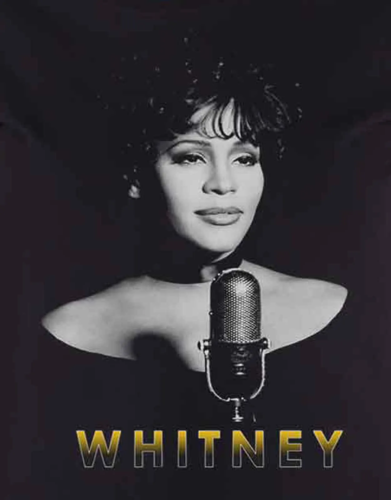 Whitney Houston Portrait Skinny Fit T Shirt sold by Paradiso Clothing product image thumbnail 2
