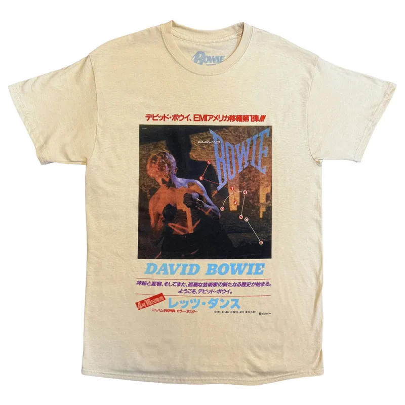 David Bowie Lets Dance Japanese Version T Shirt made by Paradiso Clothing