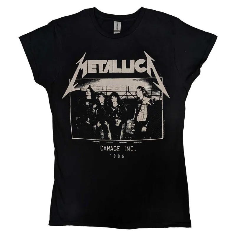 Metallica MOP Photo Damage Inc Tour Skinny Fit T Shirt sold by Paradiso Clothing