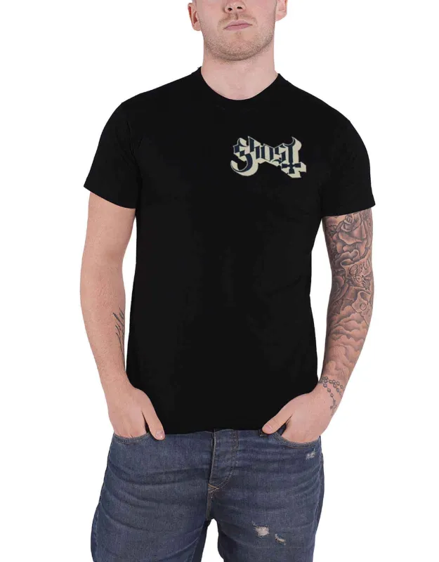 Ghost Pocket Band Logo T Shirt sold by Paradiso Clothing