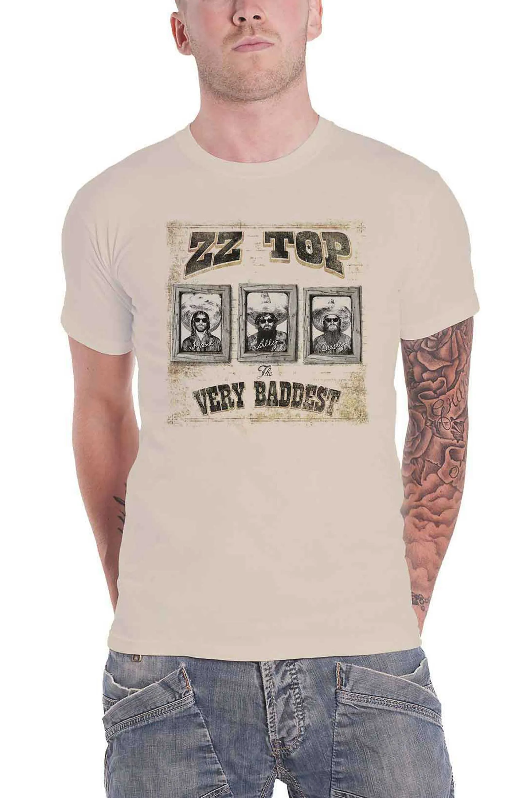 ZZ Top Very Baddest Band Logo T Shirt sold by Paradiso Clothing