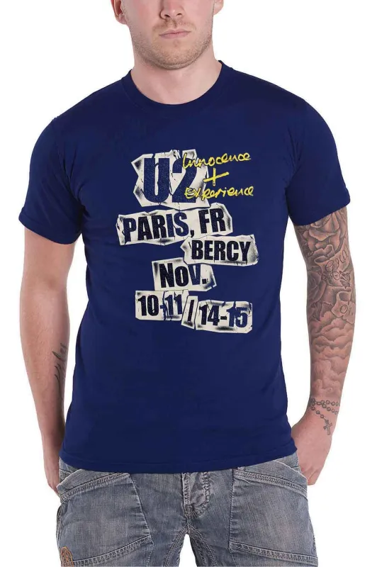 U2 I+E Paris Event 2015 Tour T Shirt made by Paradiso Clothing