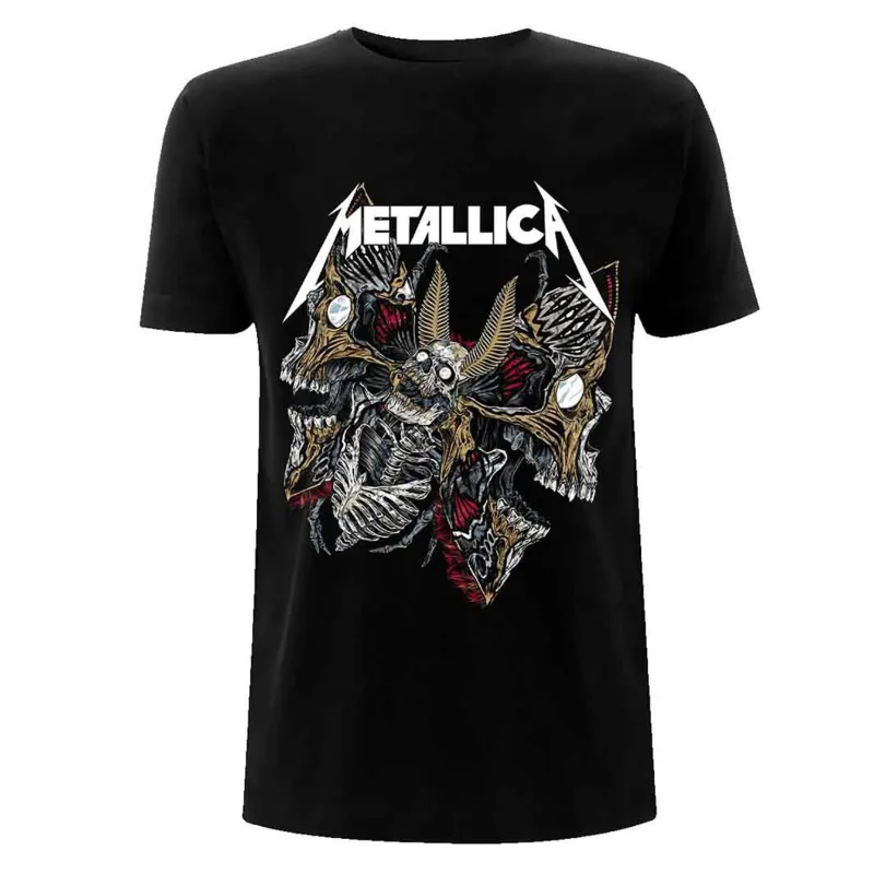 Metallica Skull Moth T Shirt made by Paradiso Clothing