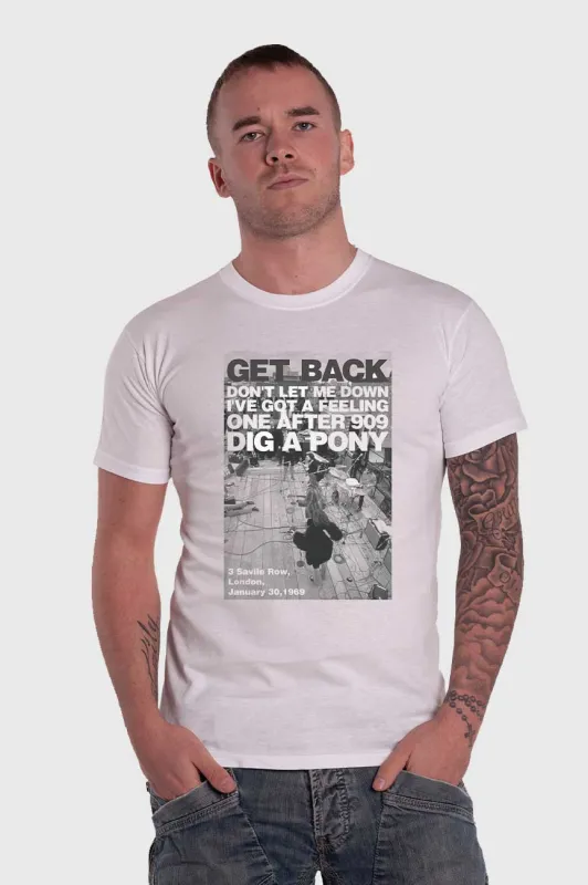 The Beatles Let it Be Rooftop Shot Tee sold by Paradiso Clothing