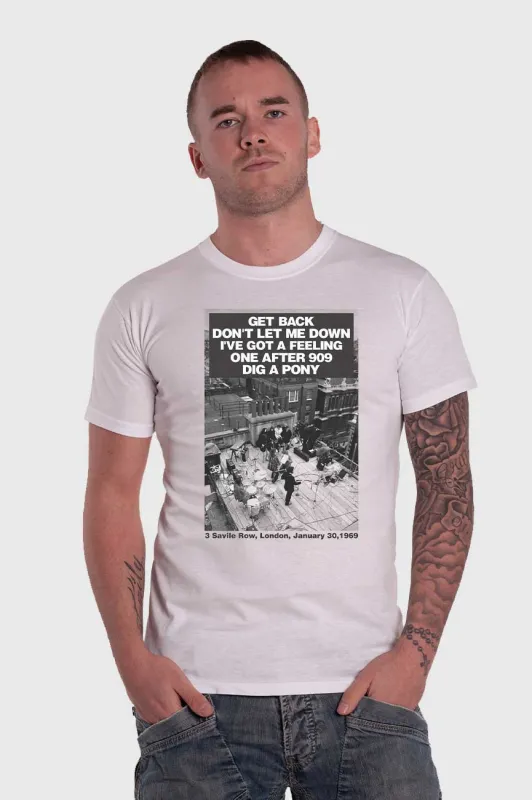 The Beatles Let it Be Rooftop Songs Tee sold by Paradiso Clothing