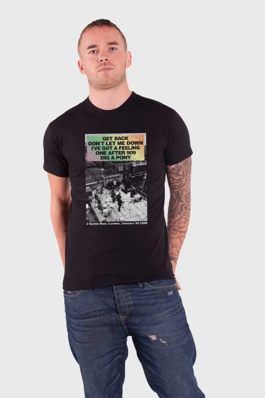 The Beatles Let it Be Rooftop Songs Gradient Tee sold by Paradiso Clothing