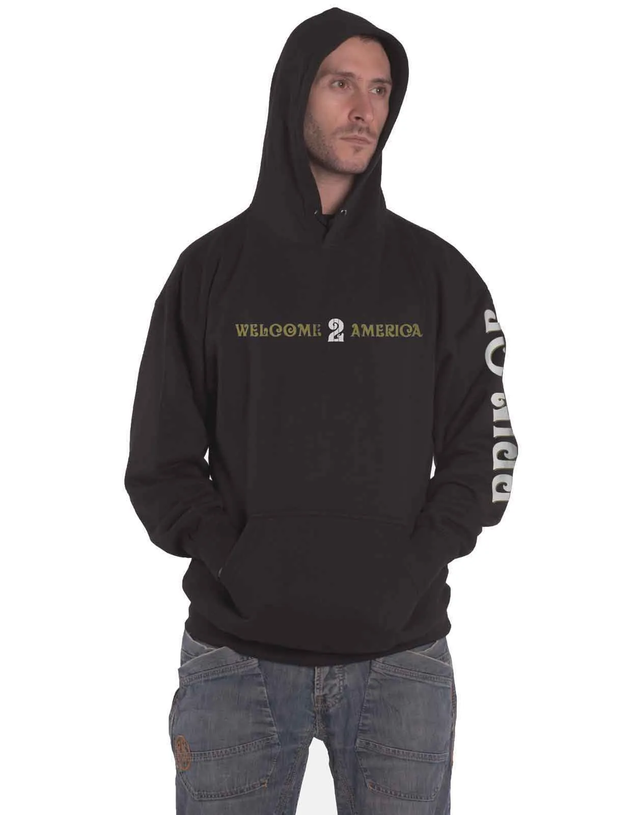 Prince Welcome 2 America Track List Hoodie sold by Paradiso Clothing