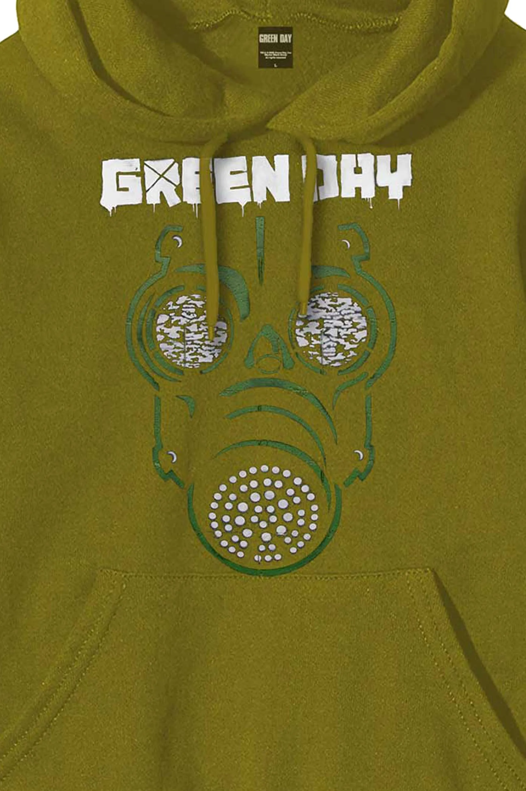 Green Day Gas Mask Hoodie sold by Paradiso Clothing product image thumbnail 2