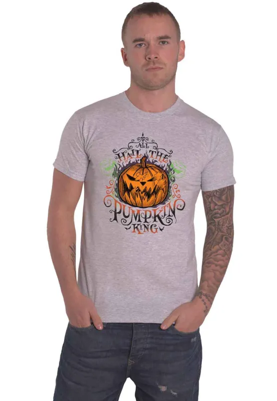 Nightmare Before Christmas T Shirt All Hail new Official Mens Grey sold by Paradiso Clothing