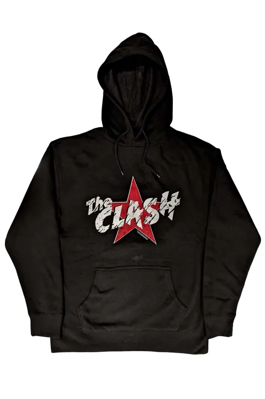 The Clash Star Band Logo Hoodie sold by Paradiso Clothing