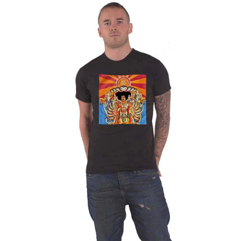 Jimi Hendrix Axis Logo T Shirt made by Paradiso Clothing