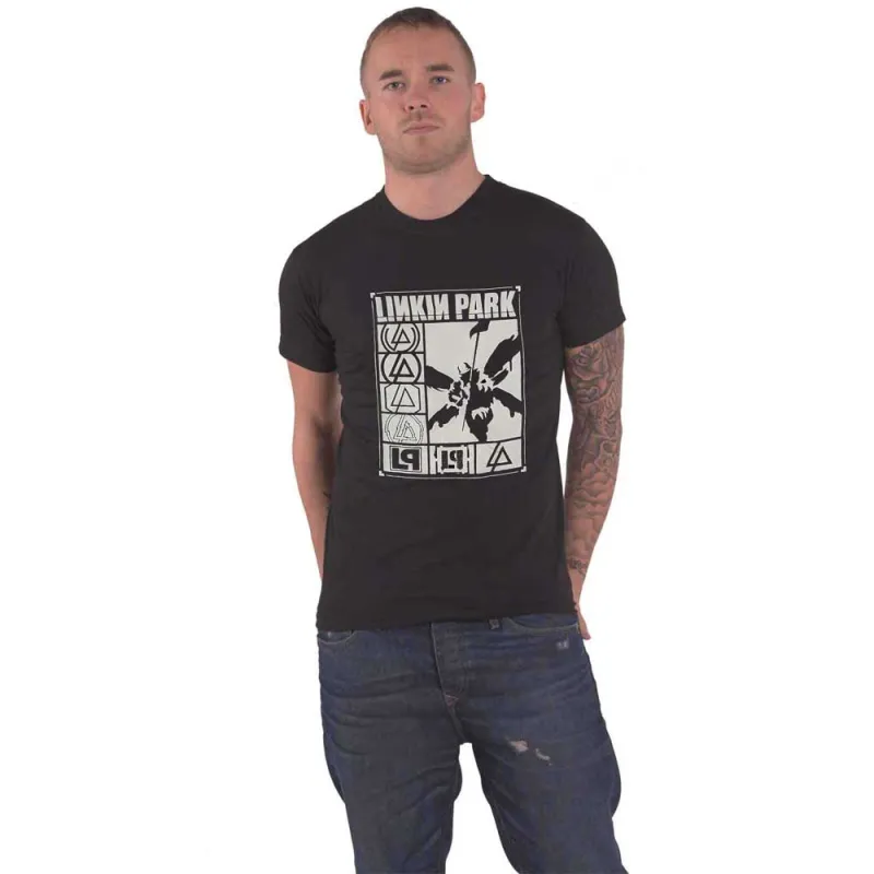 Linkin Park Rectangle Logo's T Shirt made by Paradiso Clothing