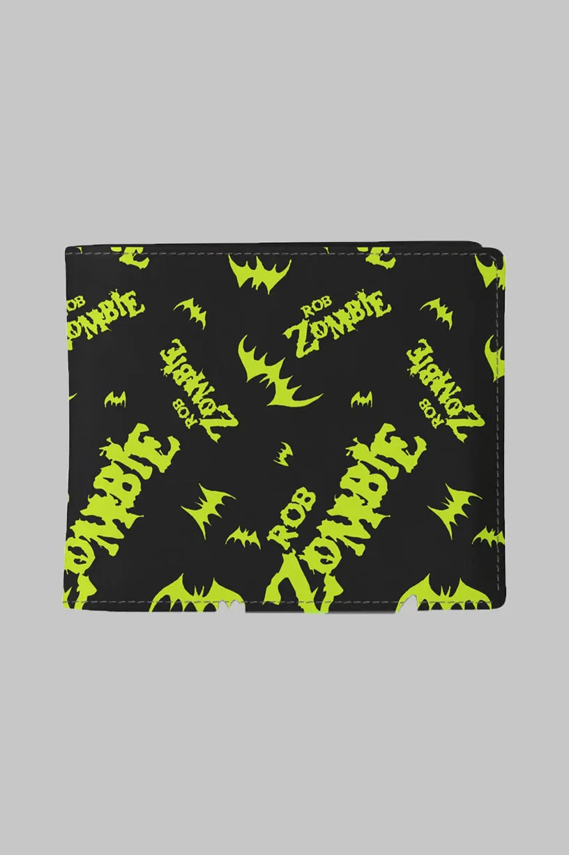 Rob Zombie Bats Logo Bifold Wallet sold by Paradiso Clothing