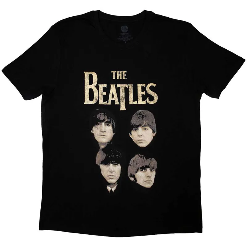 The Beatles 4 Heads Logo T Shirt made by The Beatles