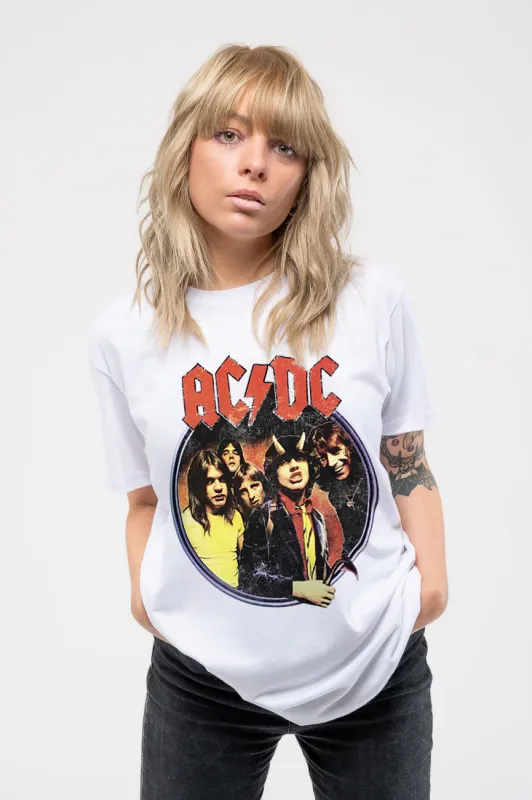 AC/DC Highway To Hell Circle Skinny Fit T Shirt sold by Paradiso Clothing