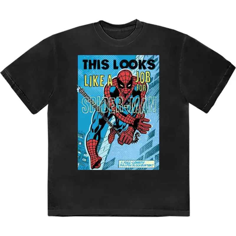 Looks Like A Job For Spiderman Marvel T Shirt sold by Paradiso Clothing