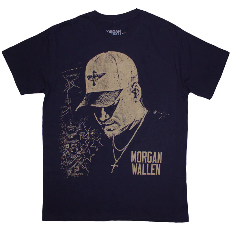Morgan Wallen Cap Logo T Shirt sold by Paradiso Clothing