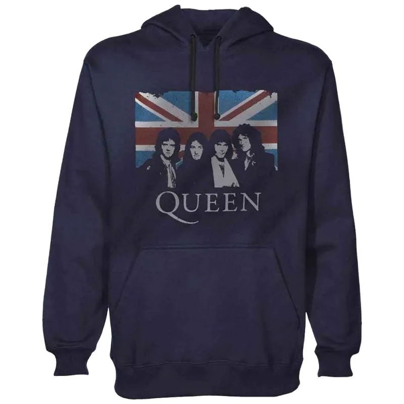 Queen Union Jack Pullover Hoodie sold by Paradiso Clothing