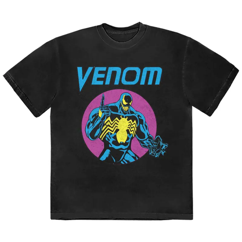Venom Purple Circle Logo Marvel T Shirt sold by Paradiso Clothing