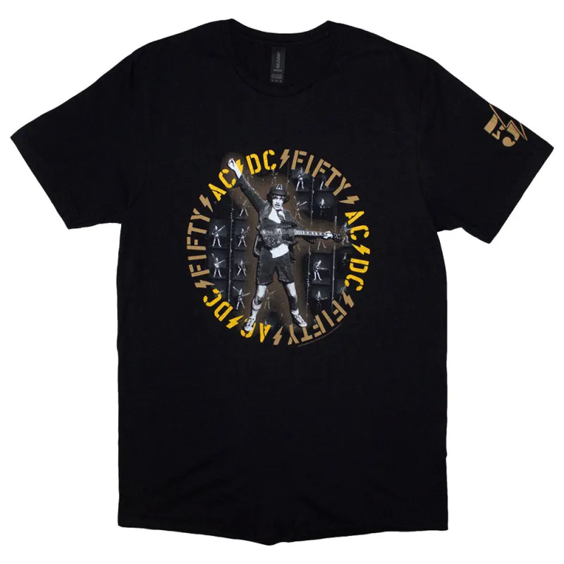 AC/DC Fifty Angus Repeat T Shirt made by AC/DC