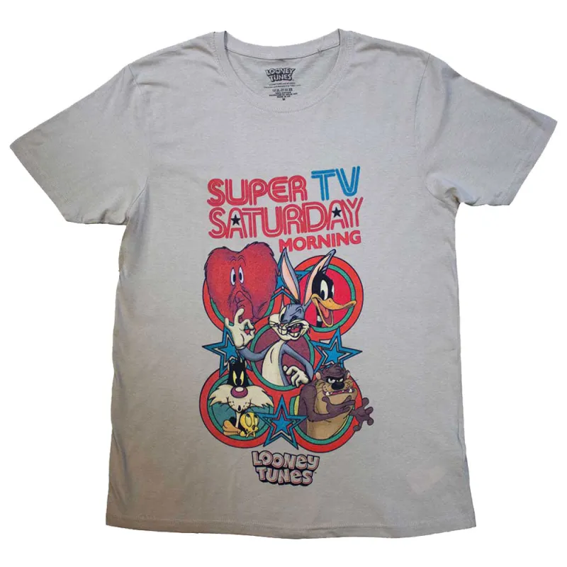 Looney Tunes Super Saturday TV T Shirt made by Paradiso Clothing