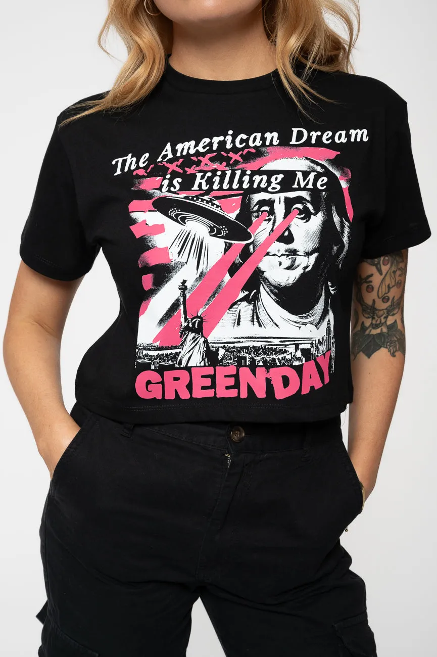 Green Day American Dream Crop Top sold by Paradiso Clothing product image thumbnail 3