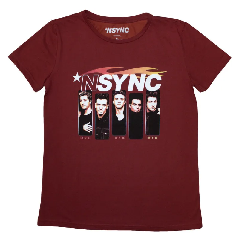 NSYNC Flame Logo Womens T Shirt made by Paradiso Clothing