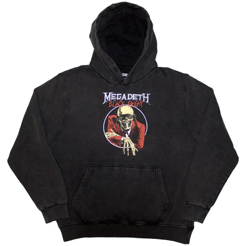 Megadeth Blood Bath Pullover Stone Wash Hoodie made by Paradiso Clothing