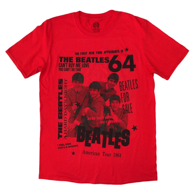 The Beatles American Tour 1964 T Shirt sold by Paradiso Clothing