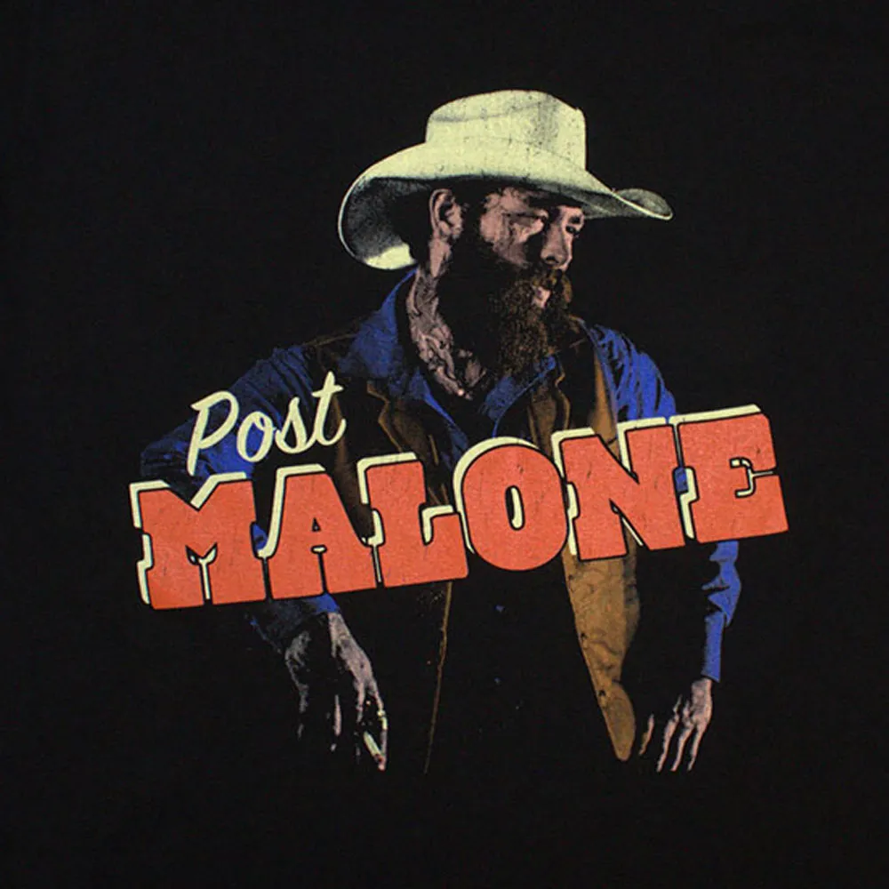 Post Malone Cowboy T Shirt sold by Paradiso Clothing product image thumbnail 2