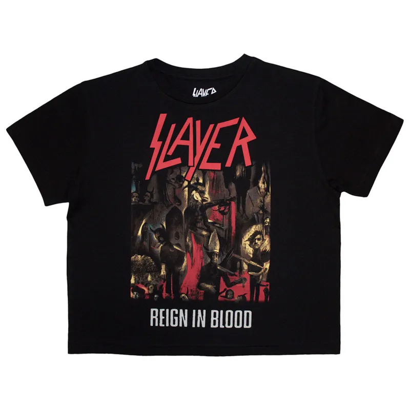 Slayer Reign In Blood Crop Top made by Paradiso Clothing