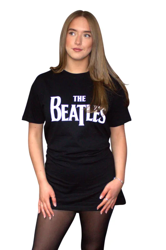 The Beatles Drop T Band Logo T Shirt Dress made by The Beatles