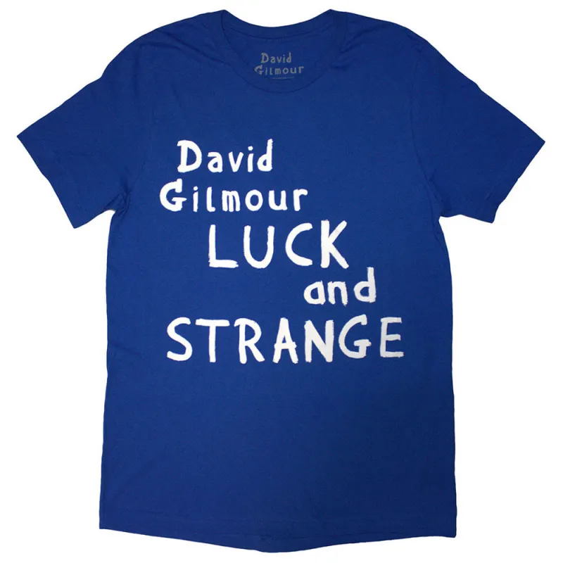 David Gilmour Luck & Strange Logo T Shirt sold by Paradiso Clothing