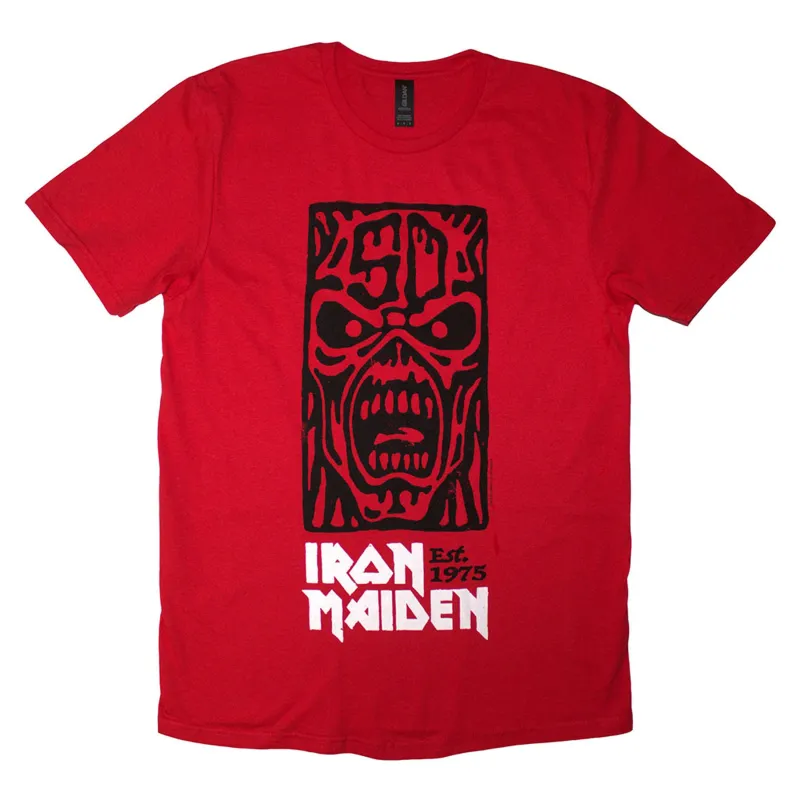 Iron Maiden Est 1975 Stamp Logo Black T Shirt made by Paradiso Clothing