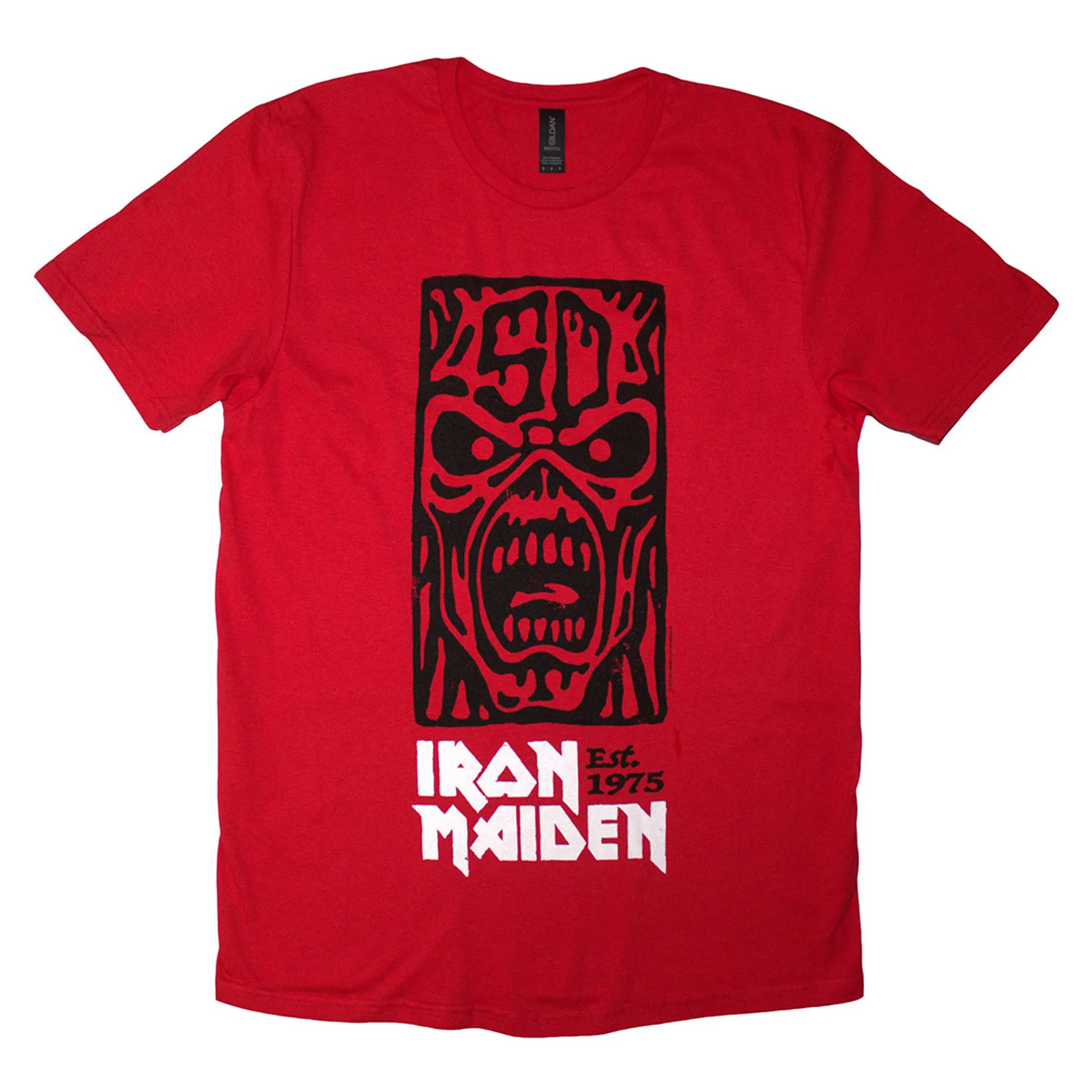 Iron Maiden Est 1975 Stamp Logo Black T Shirt sold by Paradiso Clothing
