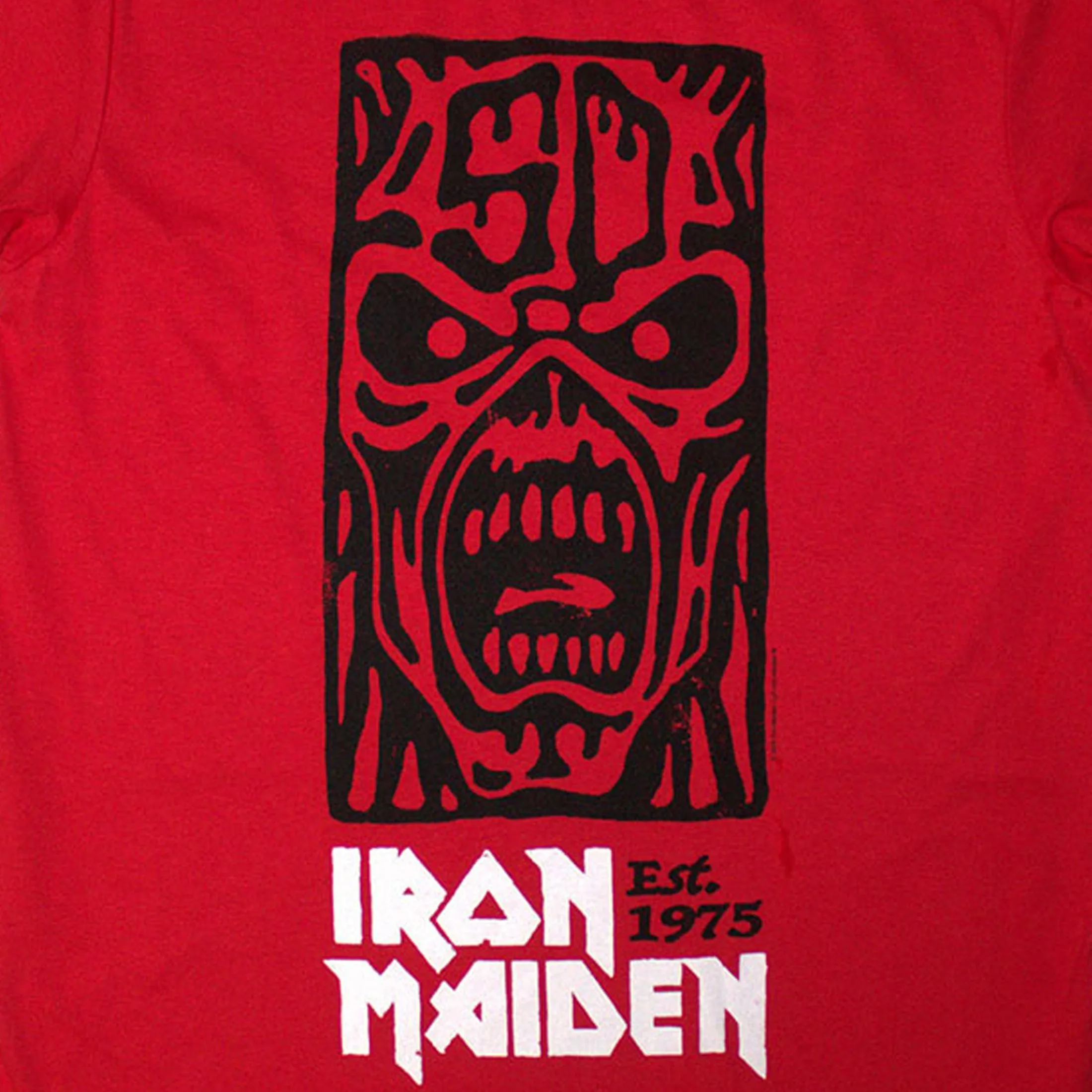Iron Maiden Est 1975 Stamp Logo Black T Shirt sold by Paradiso Clothing product image thumbnail 2