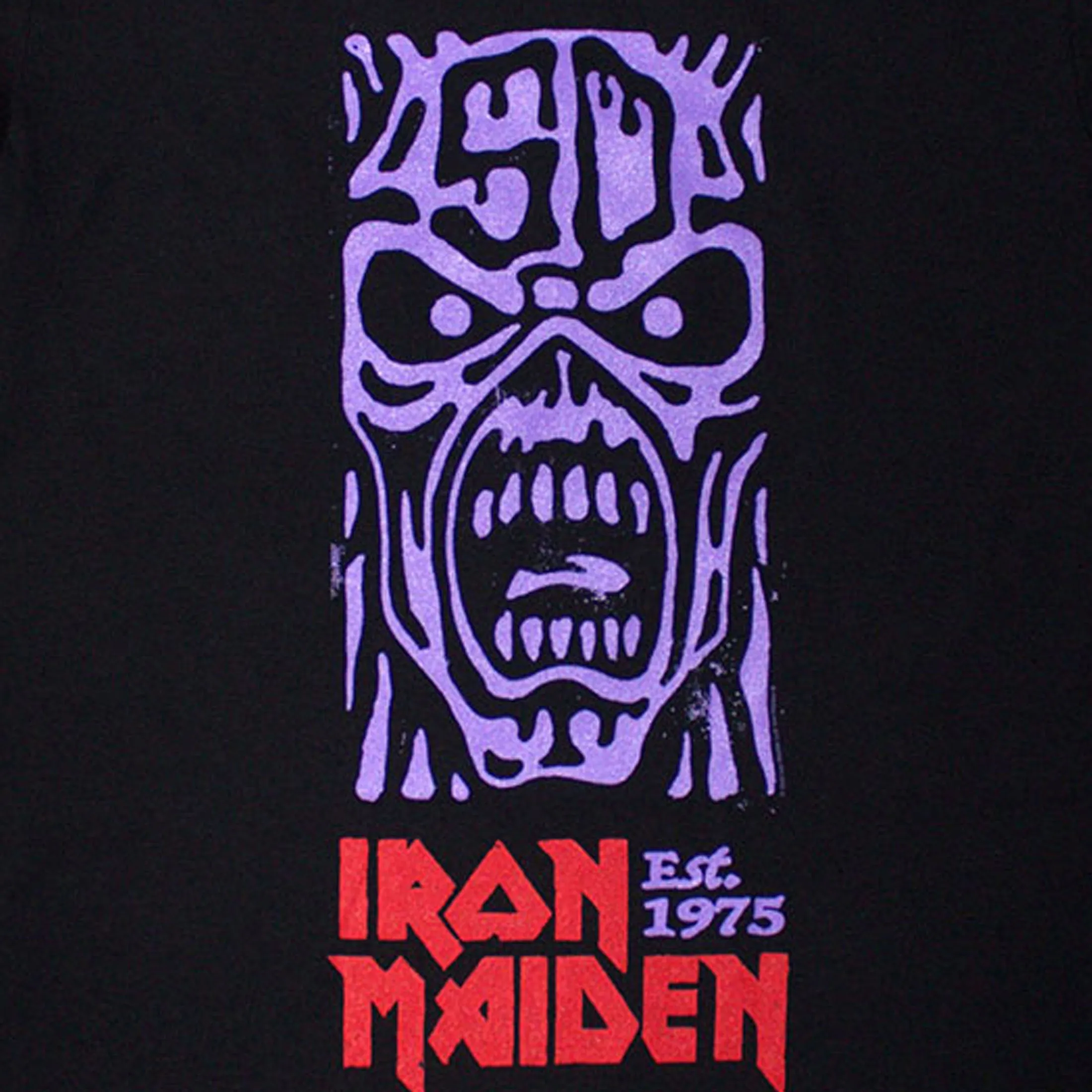 Iron Maiden Est 1975 Stamp Logo Purple T Shirt sold by Paradiso Clothing product image thumbnail 2