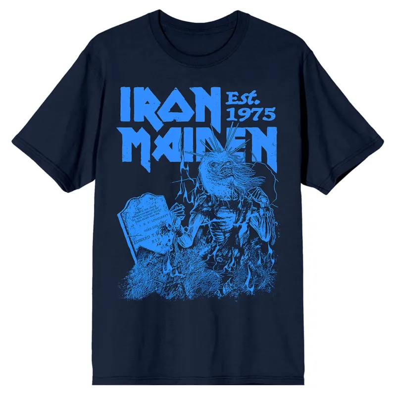Iron Maiden Est 1975 Life After Death Stamp T Shirt made by Paradiso Clothing